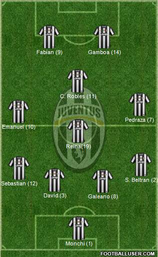 Juventus Formation 2013