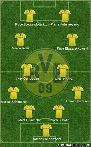 Borussia Dortmund Formation 2013