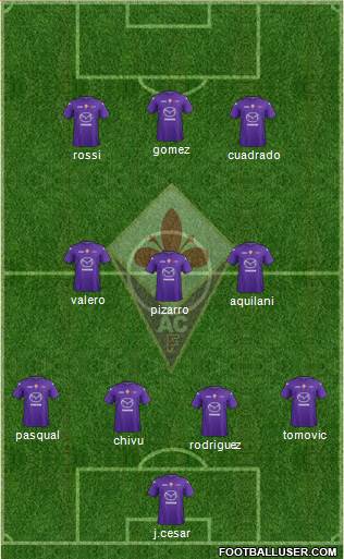Fiorentina Formation 2013