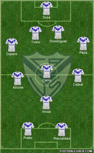 Vélez Sarsfield Formation 2013