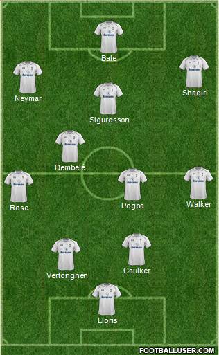 Tottenham Hotspur Formation 2013