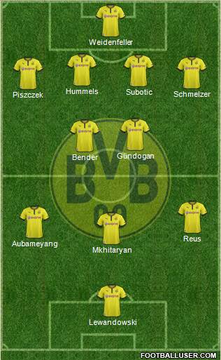 Borussia Dortmund Formation 2013