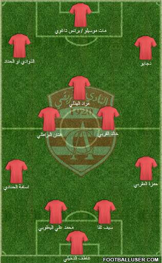 Club Africain Tunis Formation 2013