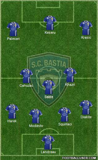 Sporting Club Bastia Formation 2013