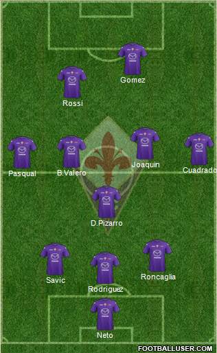 Fiorentina Formation 2013