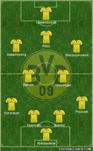 Borussia Dortmund Formation 2013