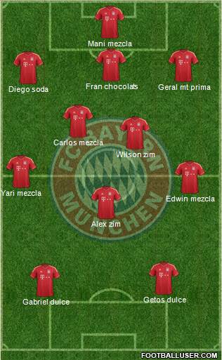 FC Bayern München Formation 2013