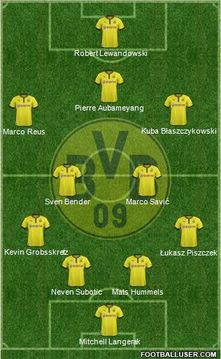 Borussia Dortmund Formation 2013