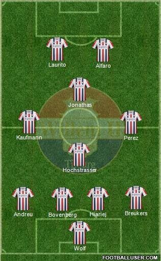 Willem II football formation