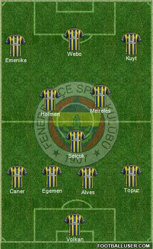 Fenerbahçe SK Formation 2013