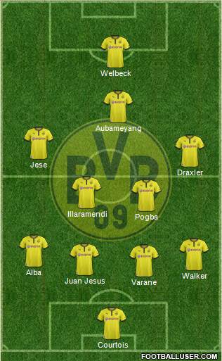 Borussia Dortmund Formation 2013