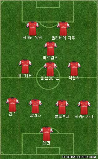 Arsenal Formation 2013