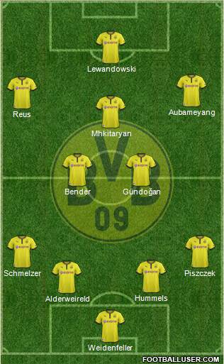 Borussia Dortmund Formation 2013