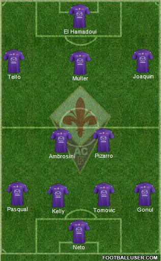 Fiorentina Formation 2013