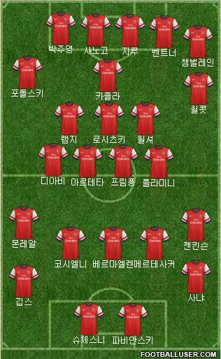 Arsenal Formation 2013