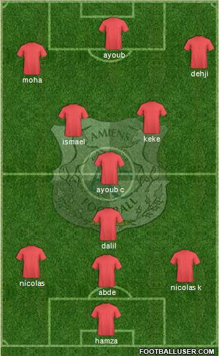 Amiens Sporting Club Football Formation 2013