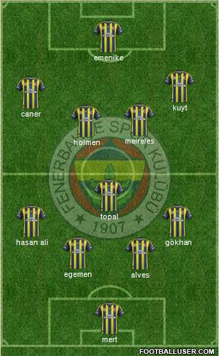 Fenerbahçe SK Formation 2013