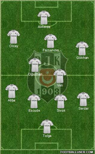 Besiktas JK Formation 2013