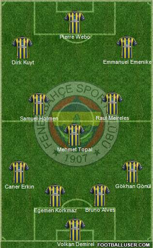 Fenerbahçe SK Formation 2013