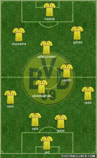 Borussia Dortmund Formation 2013