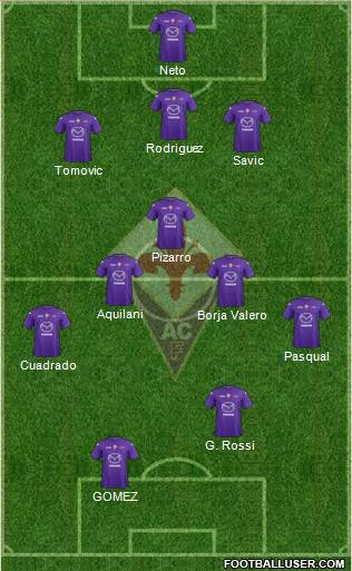 Fiorentina Formation 2013