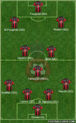 OGC Nice Côte d'Azur Formation 2013