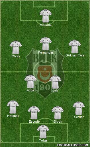 Besiktas JK Formation 2013