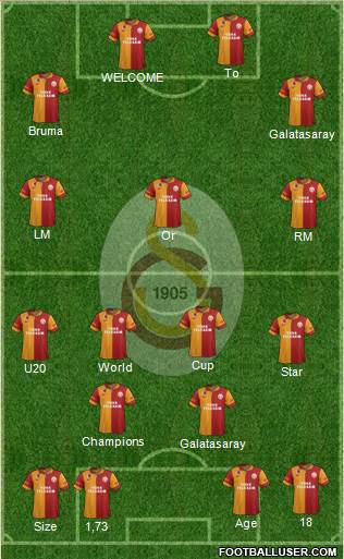 Galatasaray SK Formation 2013