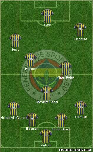 Fenerbahçe SK Formation 2013