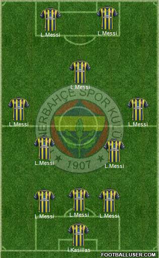 Fenerbahçe SK Formation 2013
