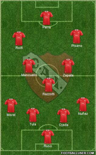 Independiente Formation 2013