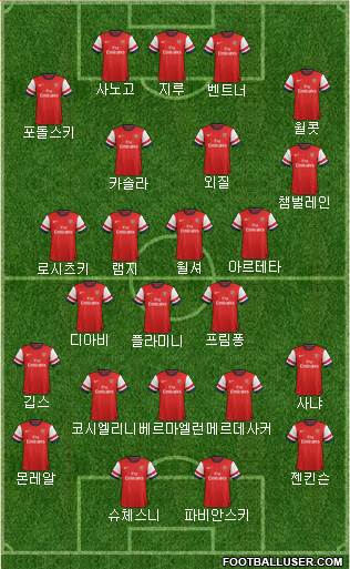 Arsenal Formation 2013
