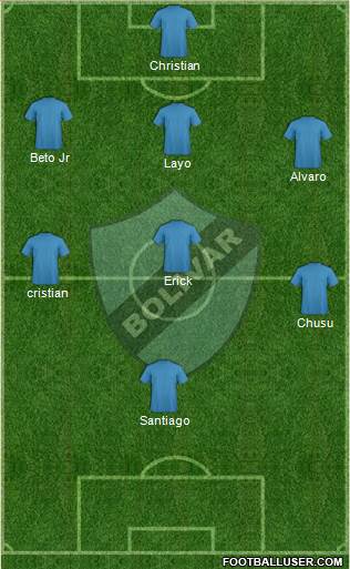 C Bolívar football formation