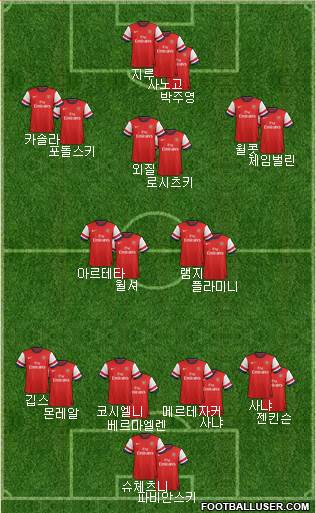 Arsenal Formation 2013
