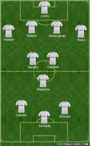 Tottenham Hotspur Formation 2013