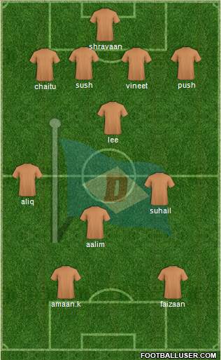 Dempo Sports Club 4-4-2 football formation