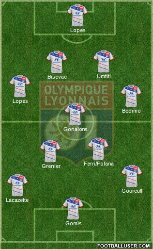 Olympique Lyonnais Formation 2013