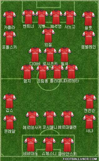 Arsenal Formation 2013