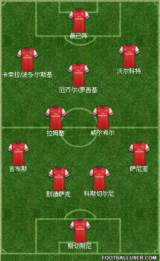 Arsenal Formation 2013