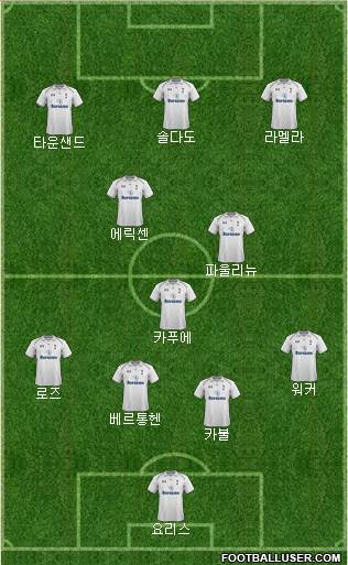 Tottenham Hotspur Formation 2013