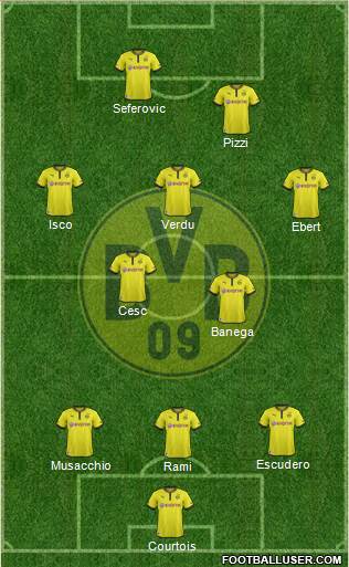 Borussia Dortmund Formation 2013