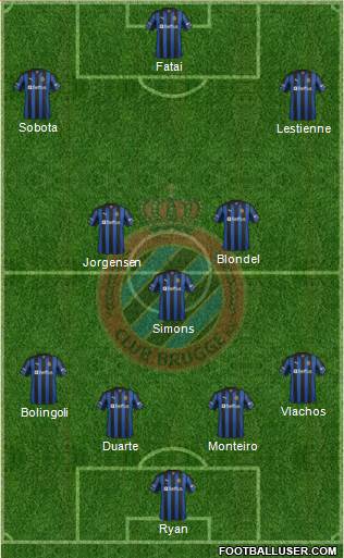 Club Brugge KV Formation 2013