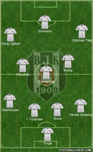 Besiktas JK Formation 2013