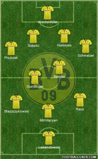 Borussia Dortmund Formation 2013