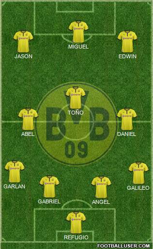 Borussia Dortmund Formation 2013