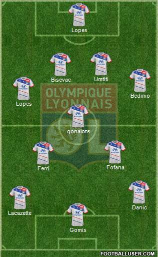 Olympique Lyonnais Formation 2013