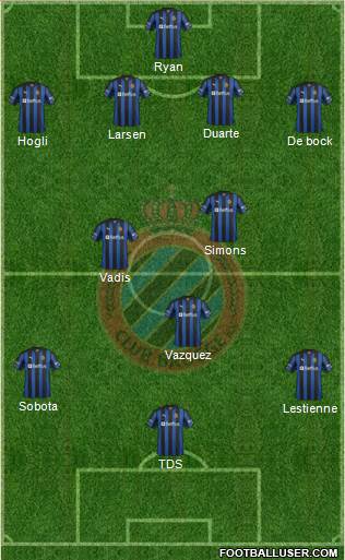 Club Brugge KV Formation 2013