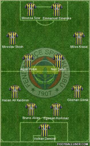 Fenerbahçe SK Formation 2013