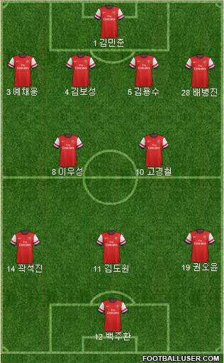 Arsenal Formation 2013