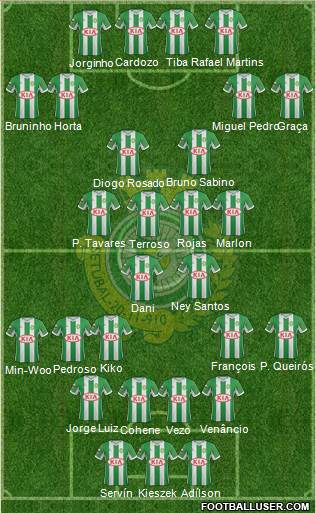 Vitória Futebol Clube Formation 2013